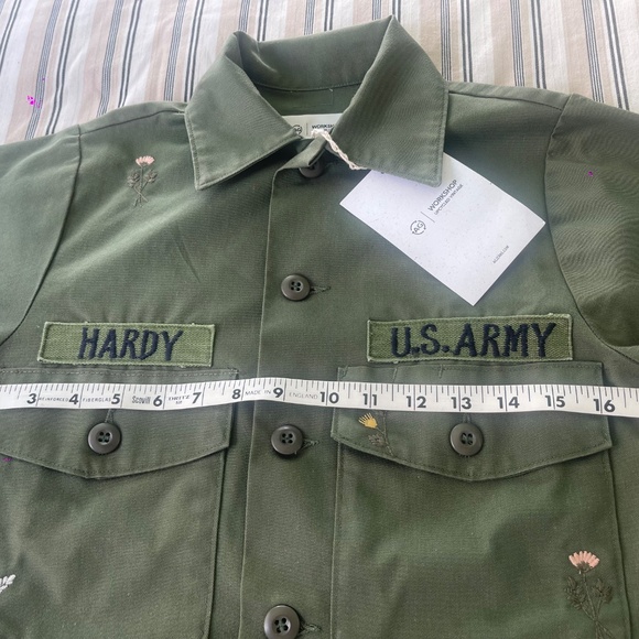 NWT! AG Jeans Women's Embroidered Field Jacket XS/S Petite 1of a Kind! - Picture 2 of 8